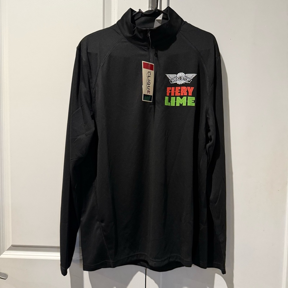 Wing Stop Fiery Lime Quarter Zip Jacket